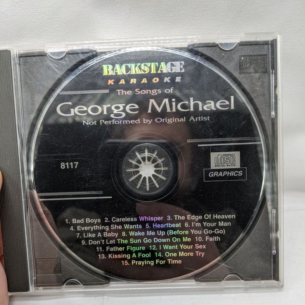 Backstage Karaoke - 8117 - George Michael -  1 Karaoke Disc CD+G